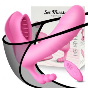 【女用器具】双振舌浪穿戴 虞姬