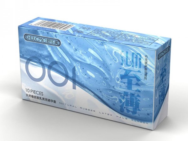 舒乐美玻尿酸避孕套001至薄安全套超薄裸入隐形男用水多超润滑套