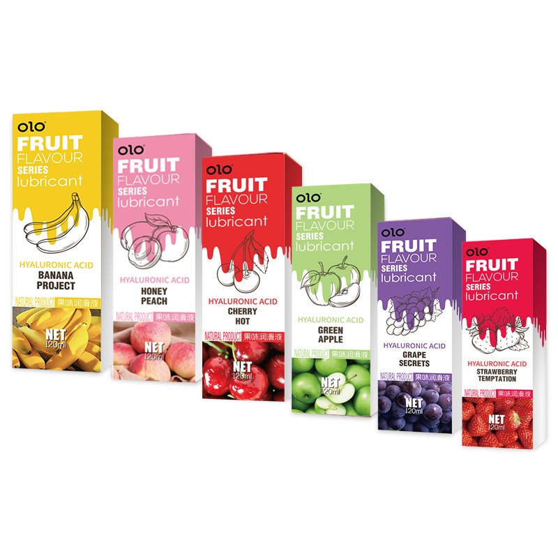 OLO果味可入口成人用品草莓樱桃情趣夫妻房事润滑液油剂热感冰感