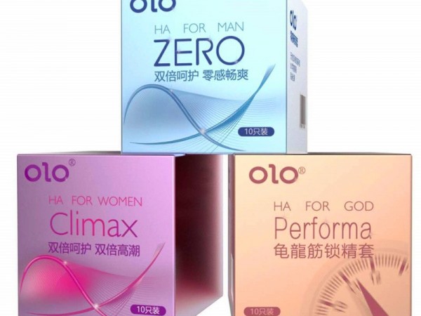 OLO玻尿酸001避孕套男用超薄持久安全套情趣成人用品狼牙套猫舌套