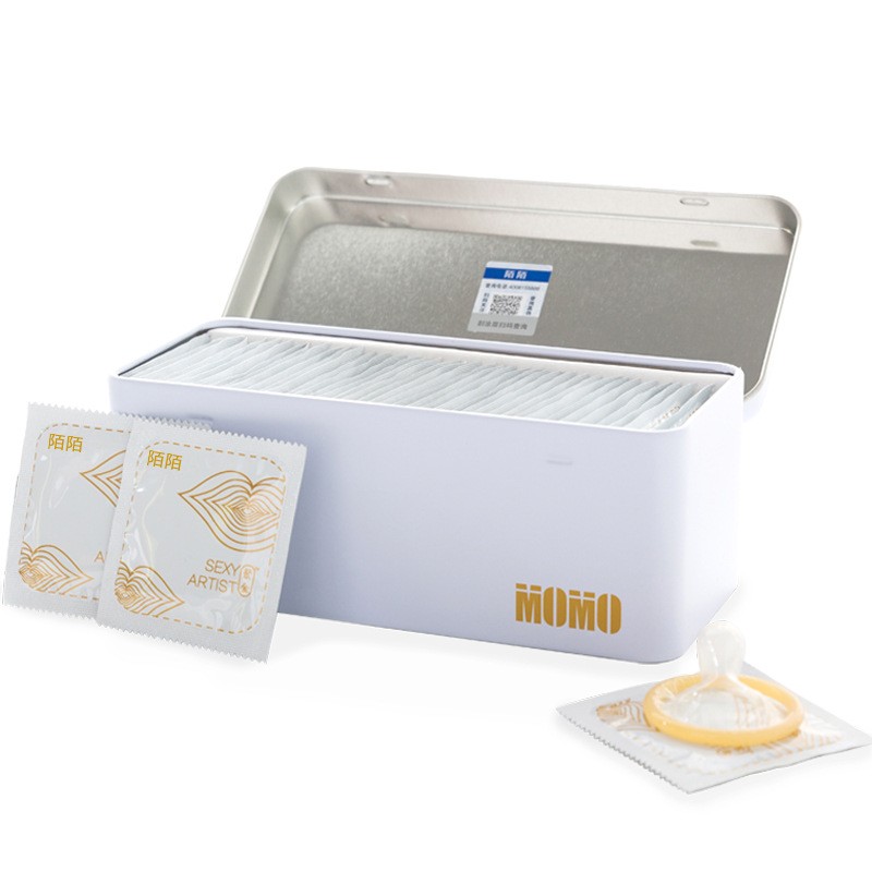 陌陌避孕套精华大白男用42只装超薄003清爽持久润滑安全套中号套