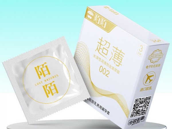 陌陌避孕套3只装大颗粒002/003安全套成人性用品