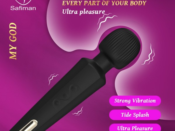 女性按摩棒磁吸充电震动棒女用自慰AV棒成人用品