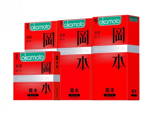 冈本激薄避孕套3只5只10只装安全套超薄超滑男用套成人性用品