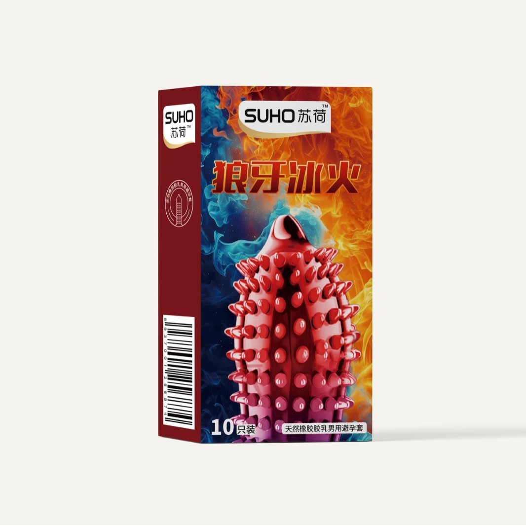 狼牙玻尿酸免洗零感畅爽10只套超薄避孕套大颗粒安全套避孕套男