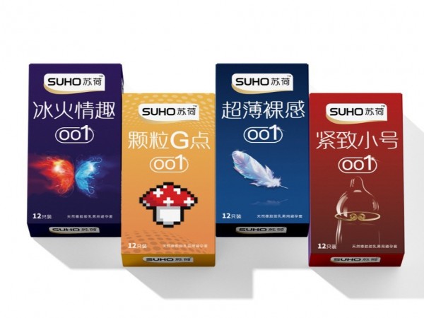 苏荷001超薄裸感玻尿酸避孕套成人情趣G点安全套