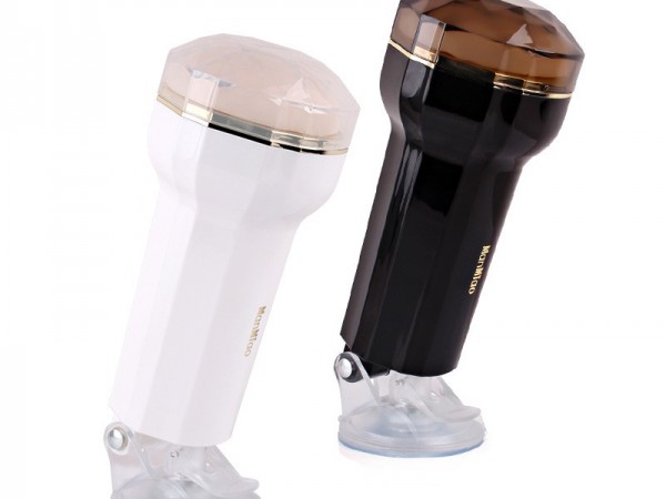 漫渺黑白蜘蛛精免提飞机杯中老年男性阴茎训练器情趣电动自慰器