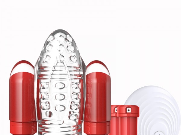 Moonuo新无线冲天炮充电10变频龟头训练器EG震动飞机杯