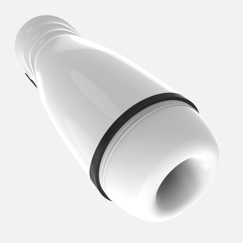 久夕男用器具飞机杯白色震动发音吮吸充电式名器