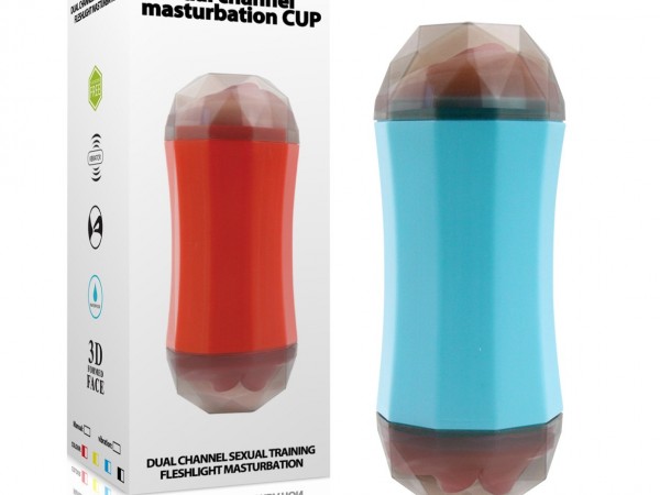 双头杯成人用品男用泄愤杯自慰阴交口交训练飞机杯男性解压自慰杯