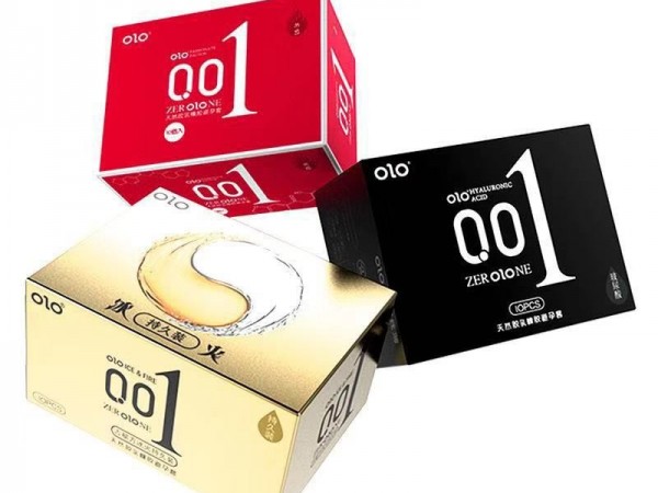 OLO玻尿酸持久安全套颗粒螺纹001超薄避孕套
