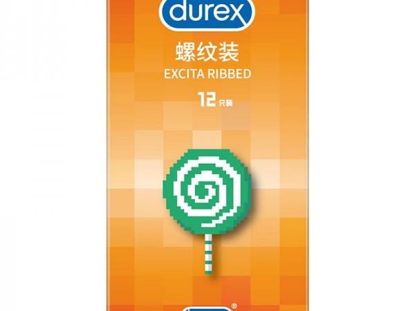 杜蕾斯螺纹装12只装避孕套安全套保险套成人情趣用品