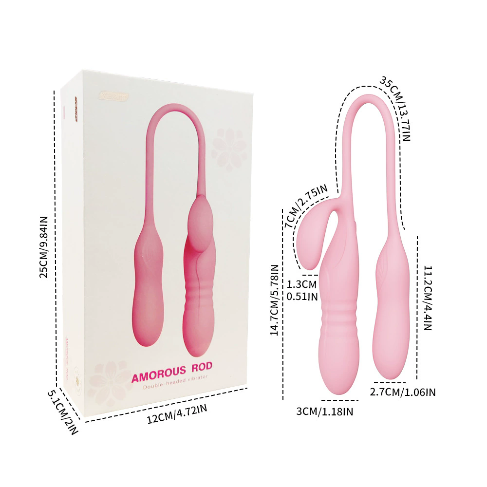 夜樱伸缩震动棒挑逗双震棒女成人情趣用品女用自慰器情趣用品新品