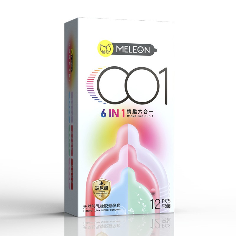 001情趣六合一超薄避孕套裸入零感安全套套成人男用情趣用品